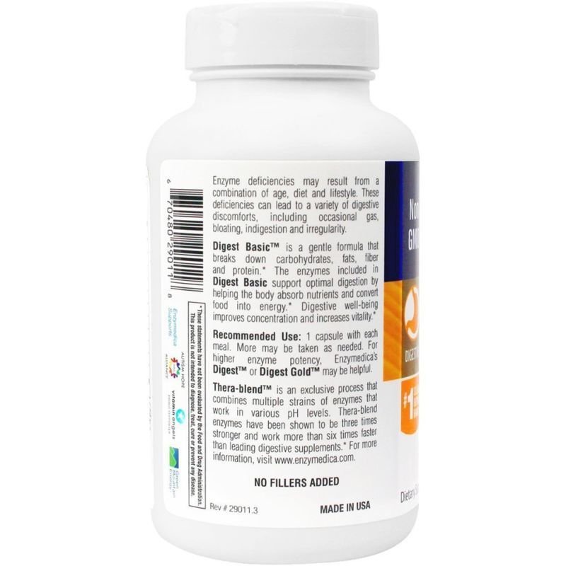 Enzymedica - Digest Basic Essential Full Spectrum Digestive Enzymes 180 ...