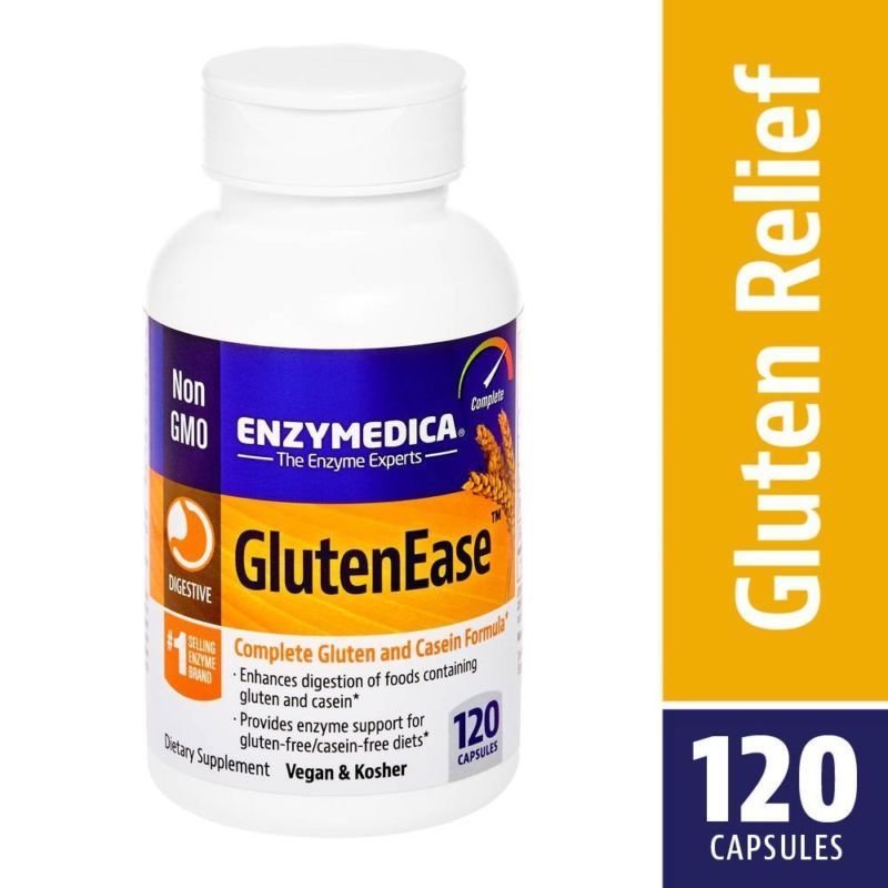 Enzymedica - GlutenEase Complete Gluten & Casein Formula 120 Capsules (FFP)