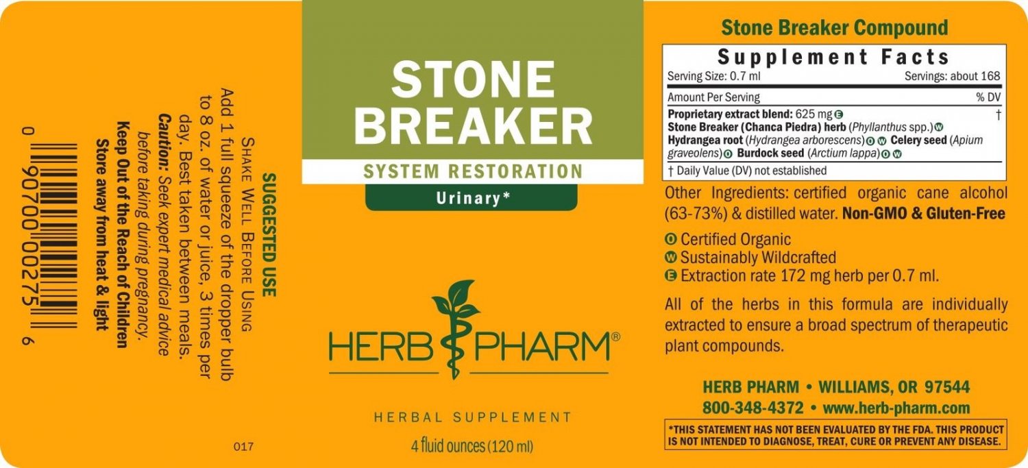 Herb Pharm Stone Breaker (Chanca Piedra) Compound For Urinary System ...