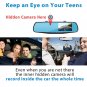 Hidden Dual Dash Cam Spy Interior Car Mirror Camera HD 1080p Front DVR Recorder