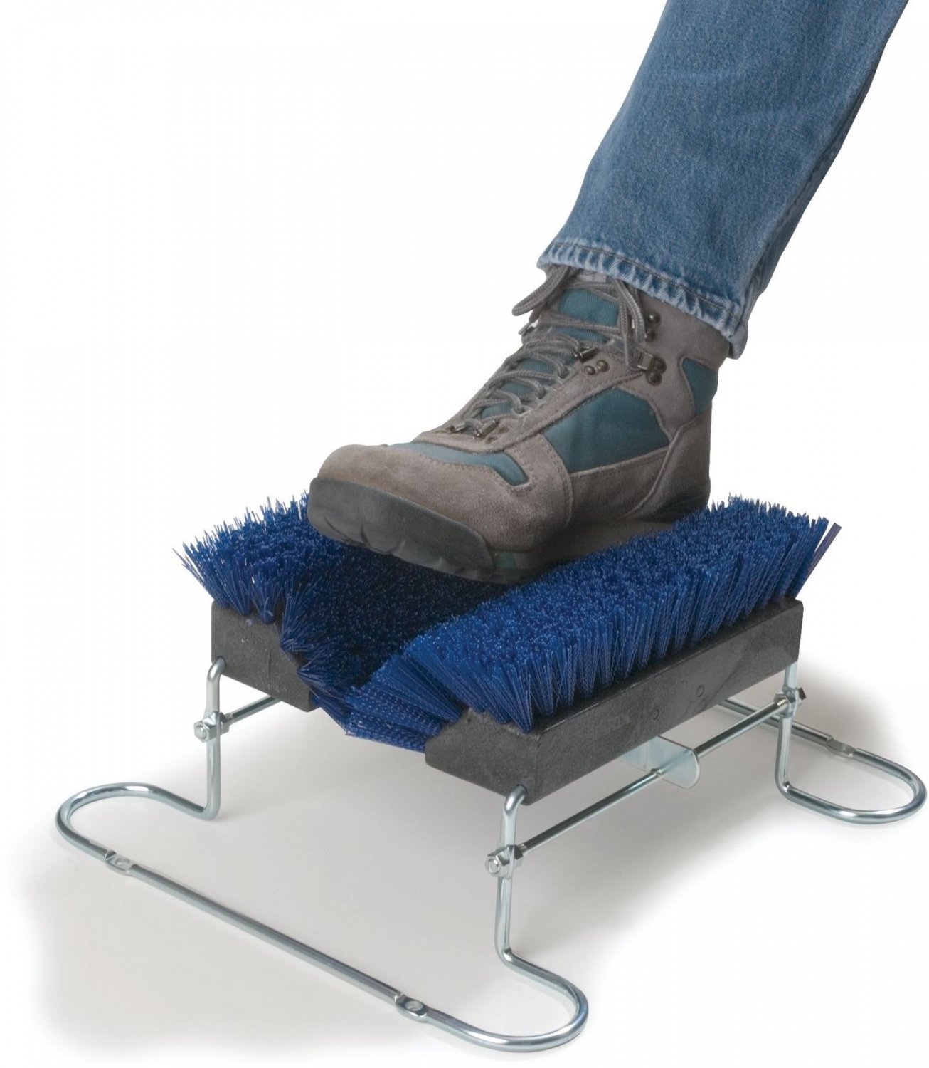 Boot 'N Shoe Cleaning Brush Scraper Commercial Grade Chrome Plated