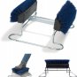 Boot 'N Shoe Cleaning Brush Scraper Commercial Grade Chrome Plated Steel Frame