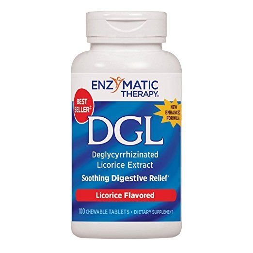 Enzymatic Therapy DGL Licorice Flavor, 100 Chewable Tablets FREE SHIPPING