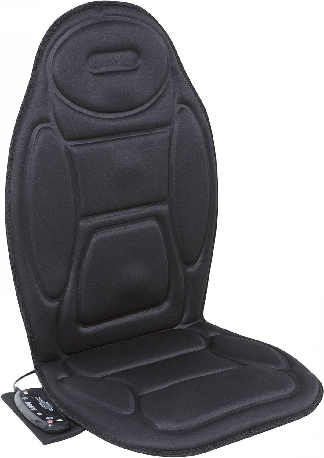 Deluxe 5Motor Vibration Massage Seat Cushion with Heat, Black