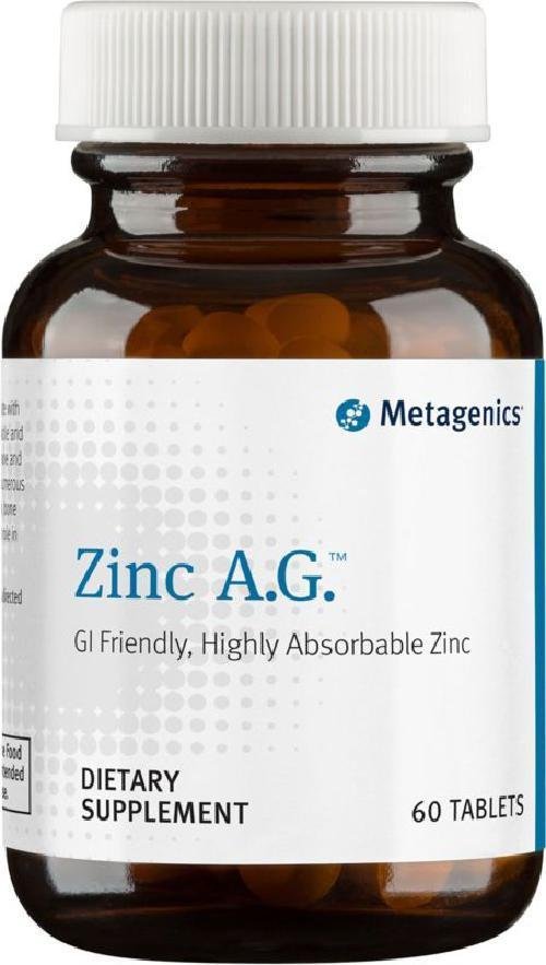 Metagenics Zinc A.G. 60 Tablets FREE SHIPPING