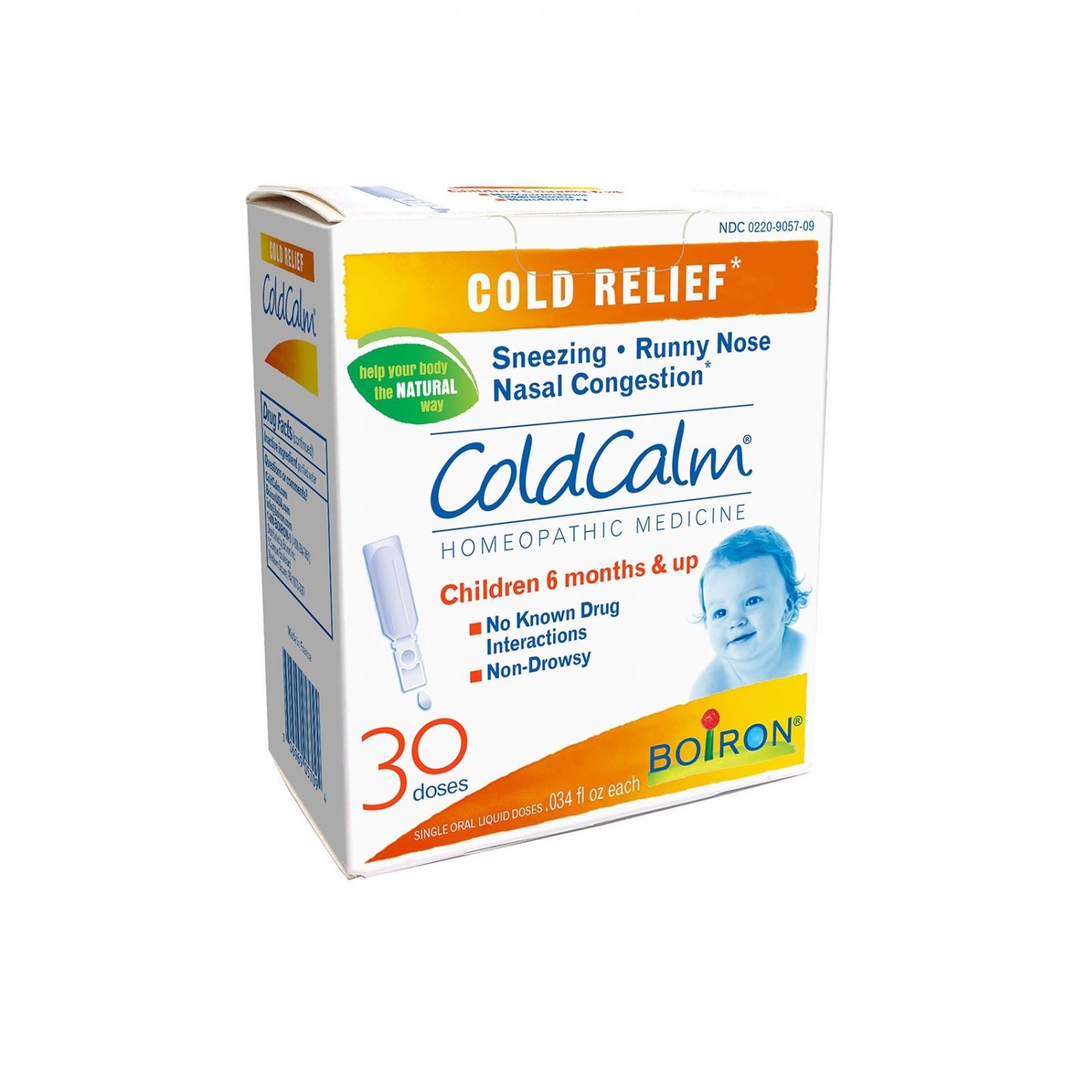 Boiron Coldcalm Baby, 30 Doses Baby Cold Relief Drops for Sneezing