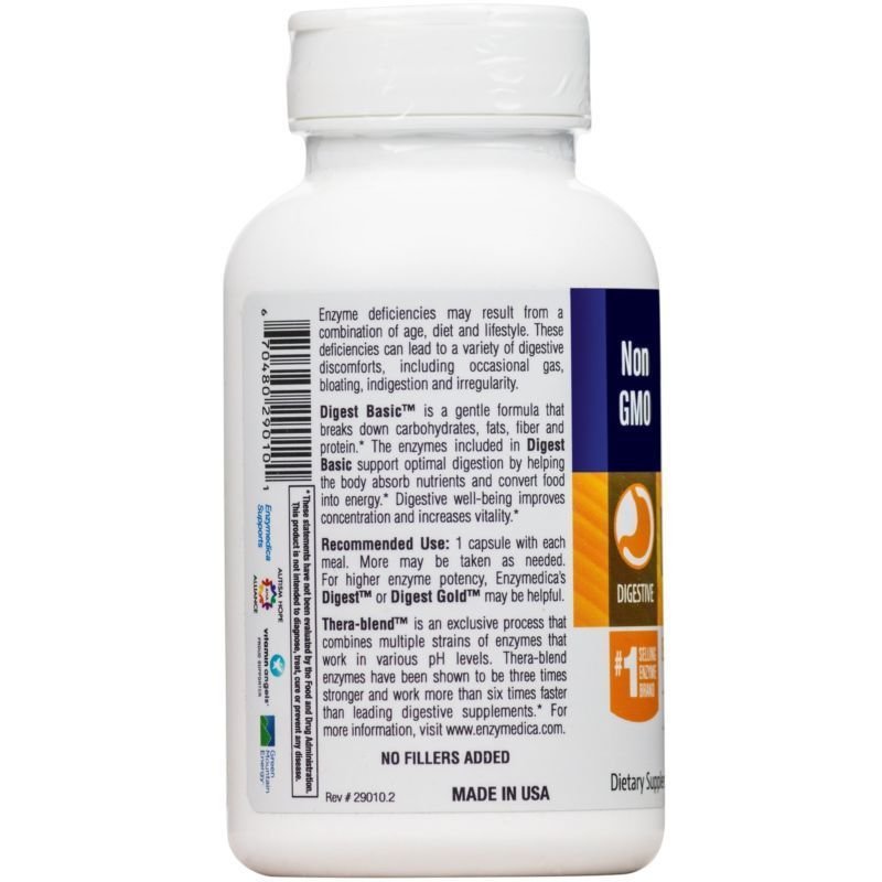 Enzymedica - Digest Basic Essential Full Spectrum Digestive Enzymes 90 ...