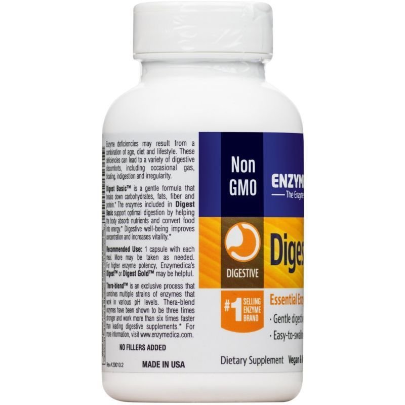Enzymedica - Digest Basic Essential Full Spectrum Digestive Enzymes 90 ...