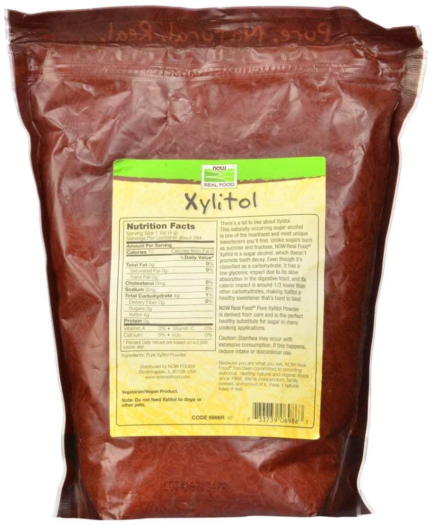 Xylitol Natural Sweetener by Now Foods 100 Pure, 2.5 Lbs 1134 Grams