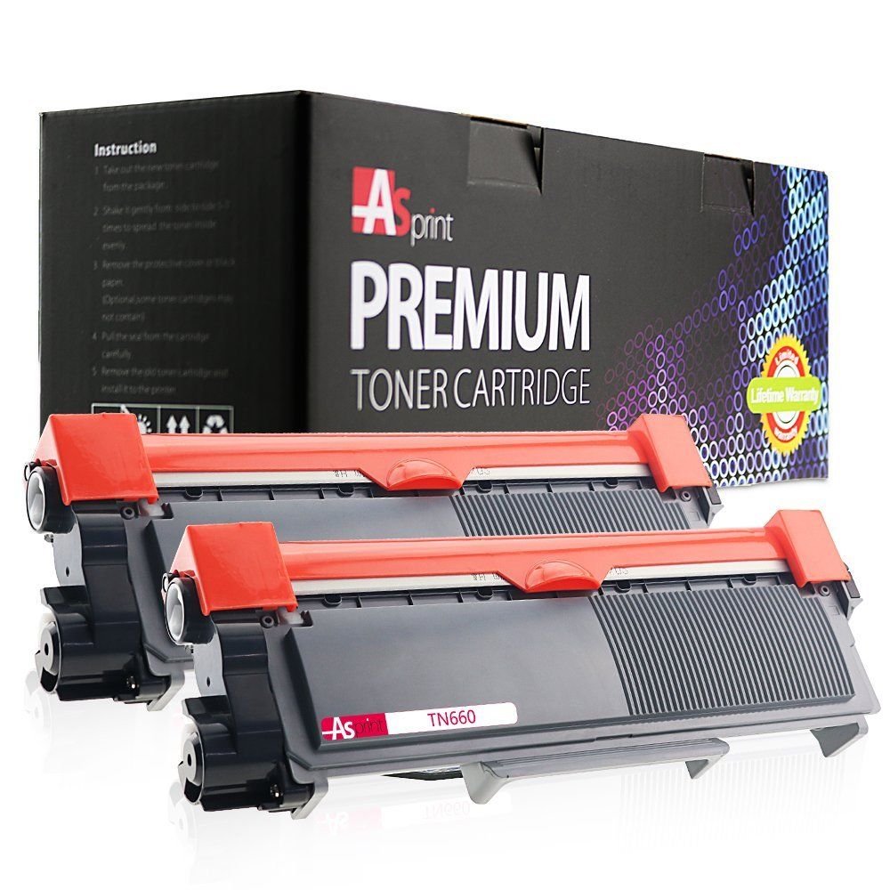 2 High Yield Tn660 Tn630 Black Toner Cartridge For Brother Mfc L2740dw L2700dw 0906