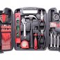 Cartman 136-Piece Tool Set  General Household Hand Tool Kit with Plastic Toolbox