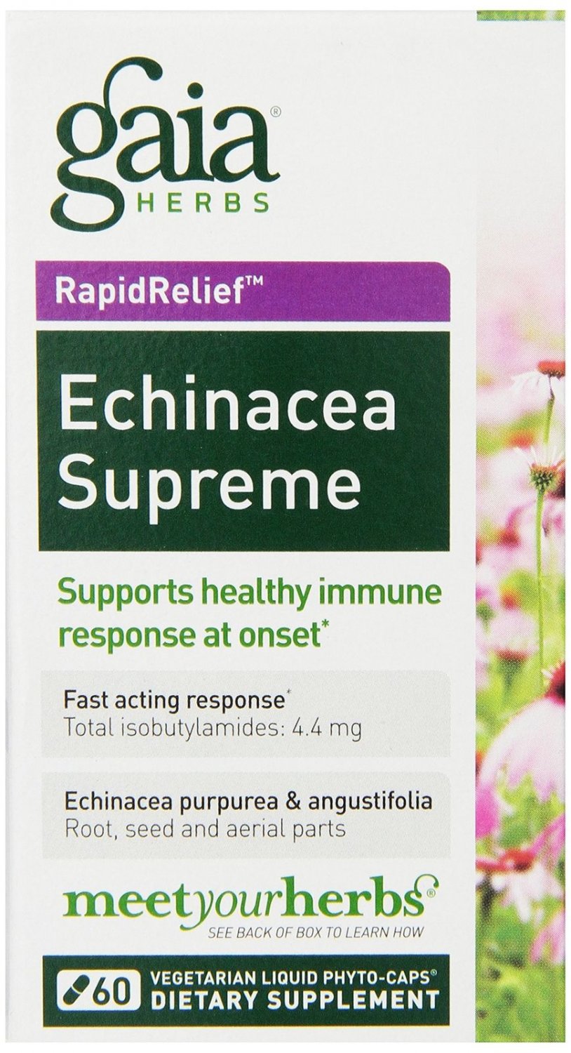 Gaia Herbs Echinacea Supreme Liquid PhytoCapsules 60 Count