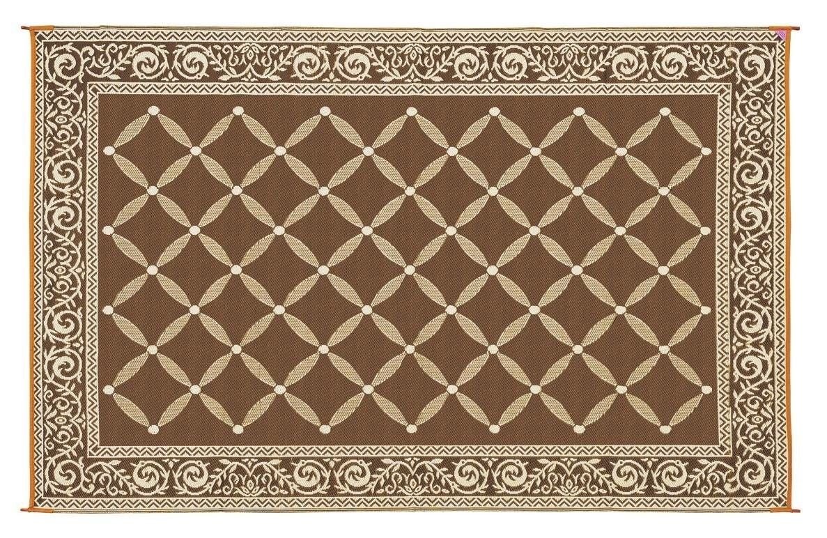 Reversible Outdoor RV Patio Mat Rug Camping Picnic Carpet Deck Rug