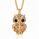 Birthday Gifts For Women Wife Mom Owl Necklace Gold Plated Pendant Jewelry Gift