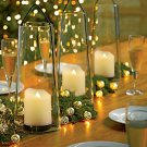 6 Flickering Votive Flameless LED Tea Light Candle Pillar & Timer Remote Set