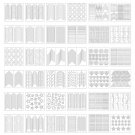 1275 Pieces!!! Designs Nail Art Vinyls Stencils French Stickers Form Set Sheets