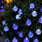 Solar String Lights Outdoor Globe Lights 20ft 30 LED Fairy Crystal Ball Lighting