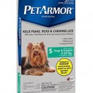 Flea Tick Treatment for Dogs 5-22 lbs 3ct Kills Fleas Ticks Chewing Lice NEW