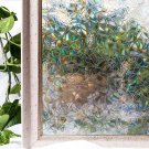 Stained Glass Panel Window Film No Glue 3D Static Decorative 35.4X79 UV Protect.