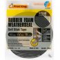 Sponge Rubber Foam Tape Self Stick 3/16 Inch Frost King R338H, Black MADE IN USA