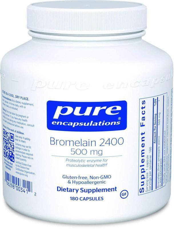 Pure Encapsulations Bromelain 2400500 mg Hypoallergenic Dietary