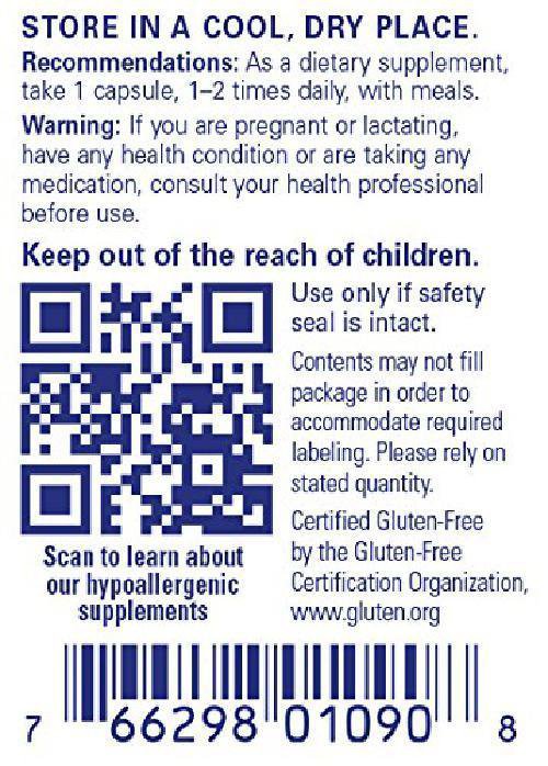 Pure Encapsulations PepticCare (ZincLCarnosine) Hypoallergenic