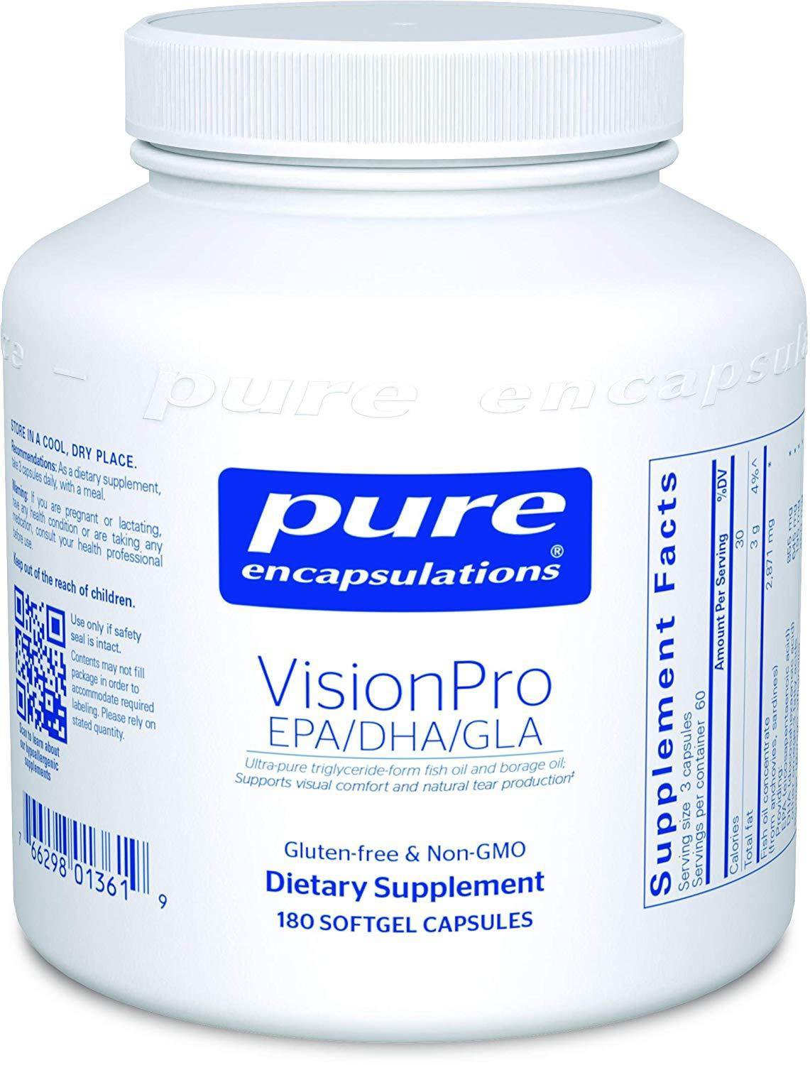 Pure Encapsulations VisionPro EPA/DHA/GLA Dietary Supplement to