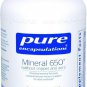 Pure Encapsulations - Mineral 650 without Copper  Iron - Hypoallergenic Combina