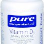 Pure Encapsulations - Vitamin D3 5,000 IU - Hypoallergenic Support for Bone, Bre