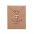 ForeveRing J Letter Pendant Necklace A-Z Initial Necklace Message Card Necklace