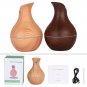 Vase Shape Intelligent Induction Colorful LED USB Wood Grain Ultrasonic Air