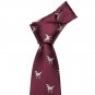 New Arrival Men's Ties Dinosaur Pattern Red Mens Wedding Neckties 8.5cm Necktie