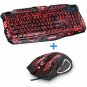 Tri-Color Backlit Computer Gaming Keyboard Teclado USB Powered Full N-Key Game