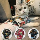 Fashion Hawaii Summer Cat T-shirt Shirt Cool Pet Dog Cat Shirts Clothes for