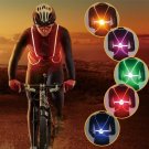 Cycling Light Vest Night Riding Color Reflective LED Back Bike Light Night