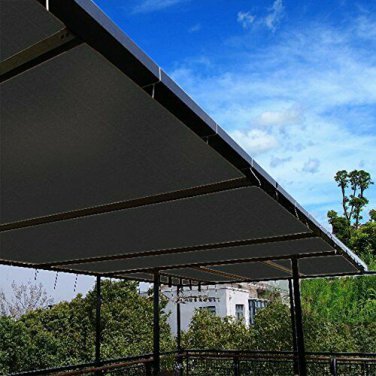 Ecover 90% Shade Cloth Black Sunblock Fabric Cut Edge with Free Cilps UV Resista