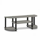 FURINNO Turn-S-Tube TV Entertainment Center, French Oak Grey Same Day Shipping