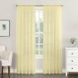 No. 918 53566  Emily Sheer Voile Rod Pocket Curtain Panel, 59" x 84", Yellow