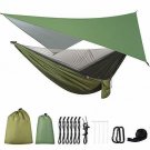 FIRINER Camping Hammock with Mosquito Net and Rainfly Tent Tarp Tree Straps, Por