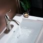 BWE Single Handle Brass Bathroom Faucet Brushed Nickel Deck Mount Lavatory Comme