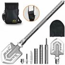 BESROY Camping Shovel-Portable Military Folding Shovel with Tactical Waist Pack&