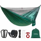 Double Single Camping Hammock,Portable Hammock with Net and Tree Straps,Lightwei
