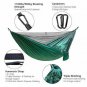 Double Single Camping Hammock,Portable Hammock with Net and Tree Straps,Lightwei