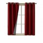 Deconovo Blackout Curtains Thermal Insulated Drapes Faux Linen Room Darkening Cu
