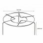 Lakatay Round Steamer Rack Stand/Heavy Duty Stainless Steel Steamer Basket for I