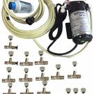 Residential Misting System-200 psi Mid Pressure Patio Misting System-12 Nozzles