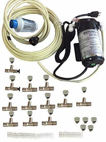 Residential Misting System-200 psi Mid Pressure Patio Misting System-12 Nozzles