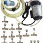 Residential Misting System-200 psi Mid Pressure Patio Misting System-12 Nozzles