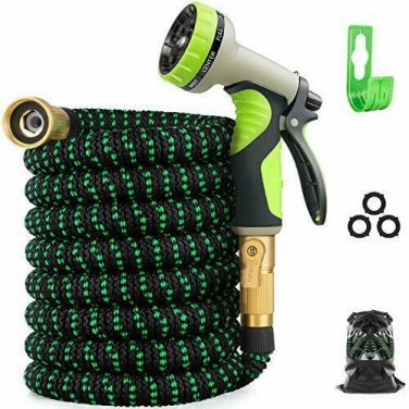 Zalotte Expandable Garden Hose with 9 Function Nozzle, Leakproof Lightweight Exp