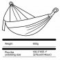 DONGOLO Double & Single Camping Hammock Lightweight Portable Parachute Nylon Ham